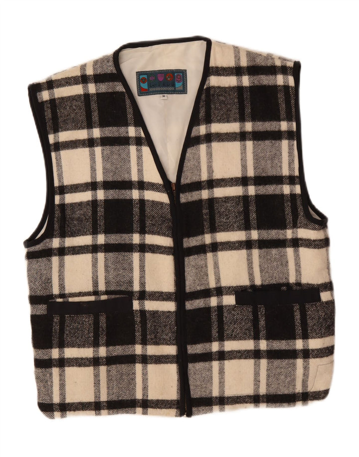 Gilet da uomo Le Frog UK 38 medio lana a quadri neri