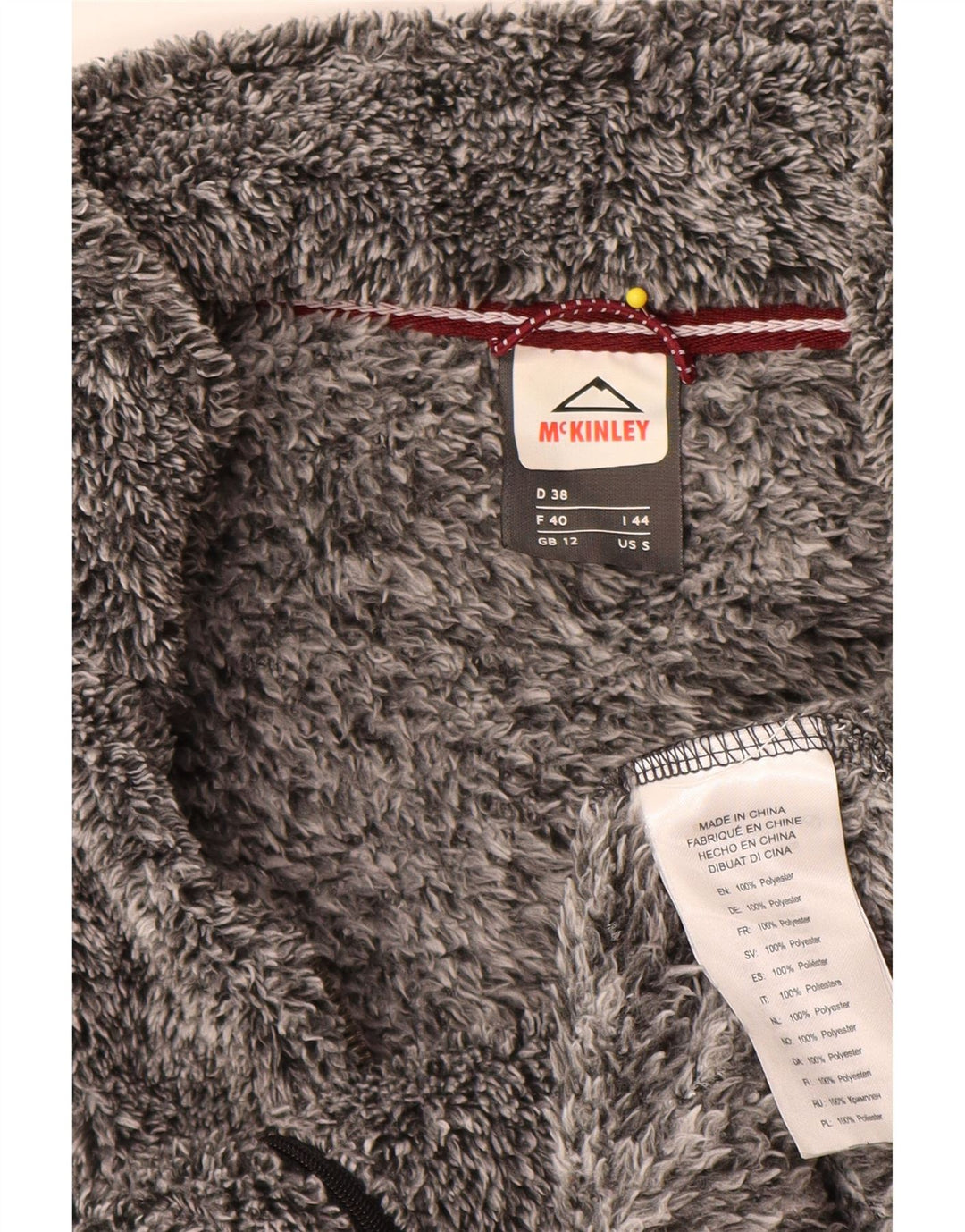 Giacca in pile da donna MC Kinley UK 12 Poliestere grigio medio