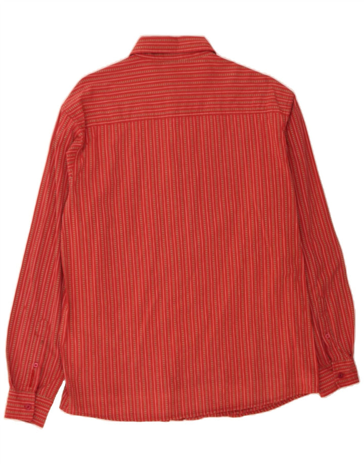 MULTIBLU Mens Shirt Medium Red Striped Cotton Vintage Multiblu and Second-Hand Multiblu from Messina Hembry 