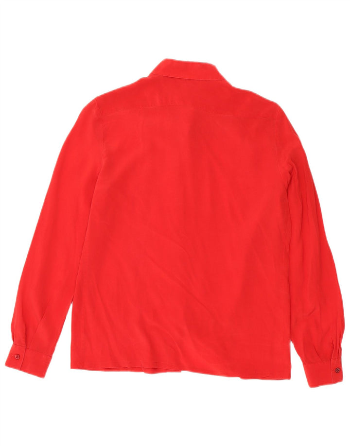 Camicetta camicia vintage da donna IT 42 rossa media