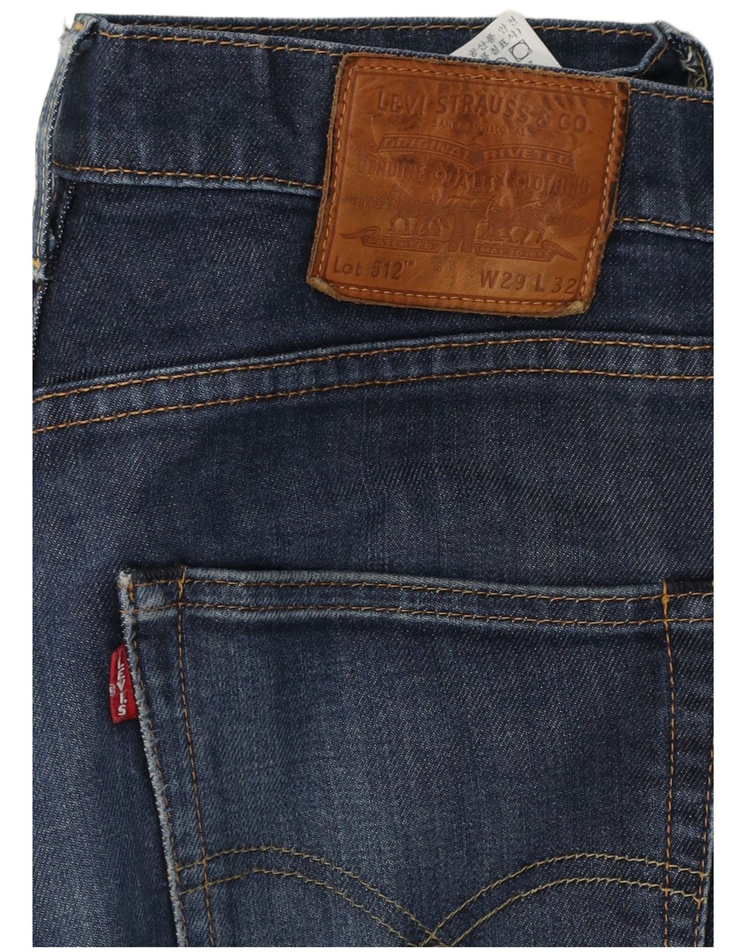LEVI'S Jeans 512 slim affusolati da uomo W29 L27 cotone blu