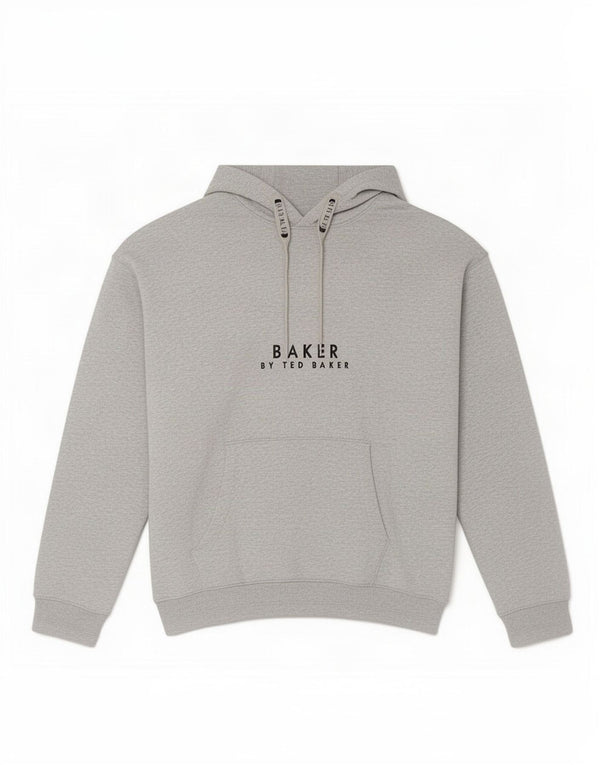 Maglione con cappuccio grafico da ragazzo di Ted Baker 12-13 anni in cotone chiazzato grigio