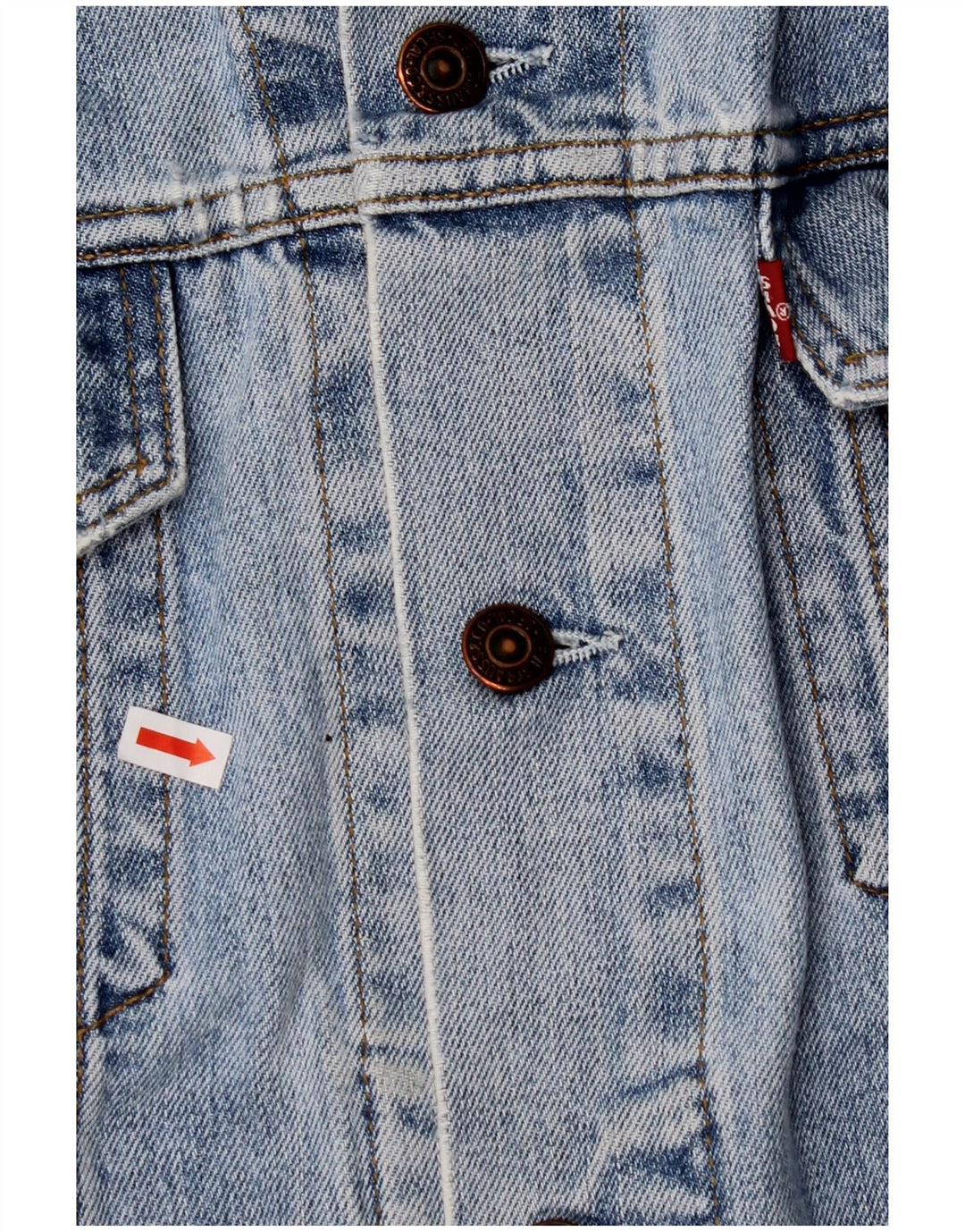 Giacca di jeans da uomo LEVI'S UK 42 XL Cotone blu