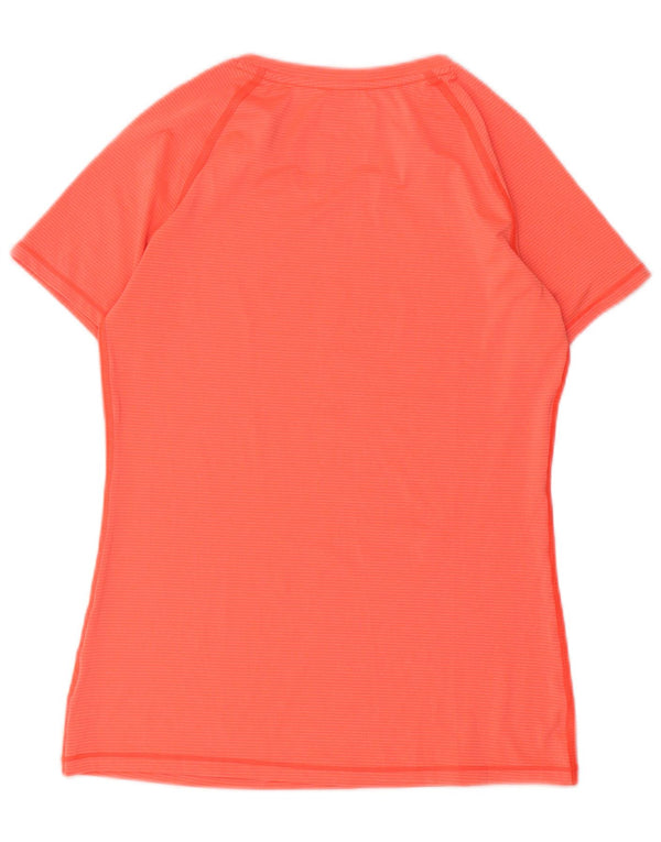 Maglietta Under Armour da donna Heat Gear Top UK 10 Small Arancione Poliestere