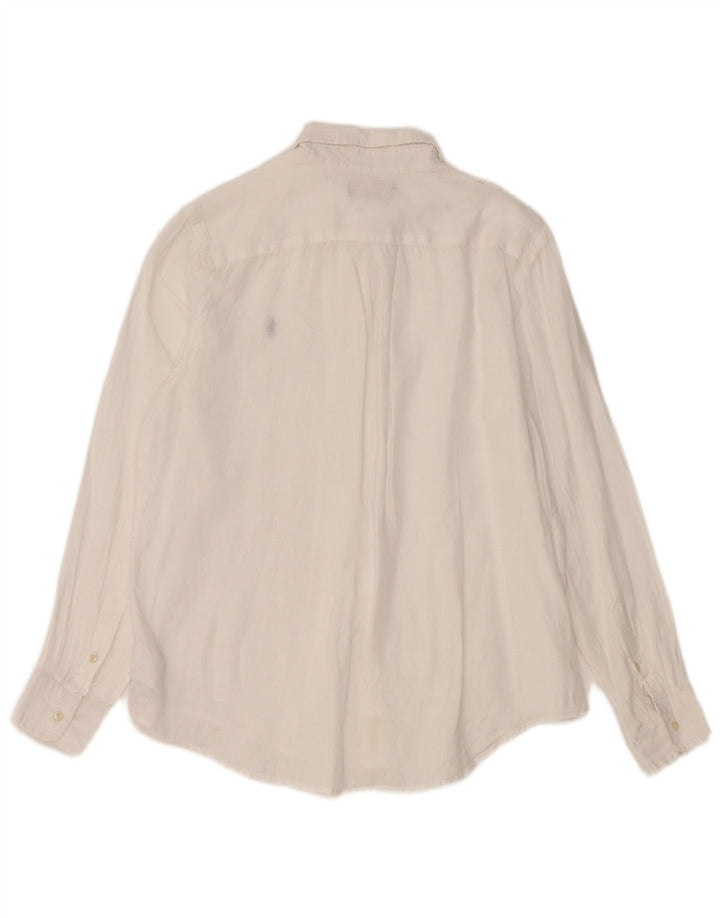 Camicia Ralph Lauren da bambino 14-15 anni in lino bianco grande