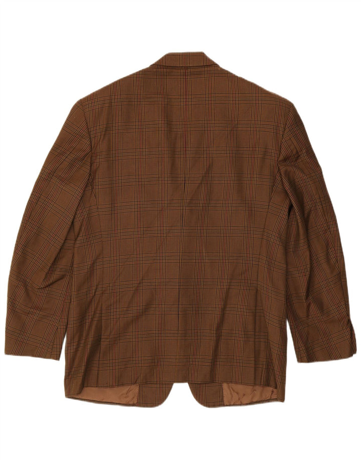 Giacca Blazer 2 Bottoni Uomo Trussardi IT 52 XL Pied De Poule Marrone