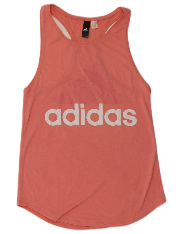 Canotta grafica da donna ADIDAS UK 4 XS Rosa
