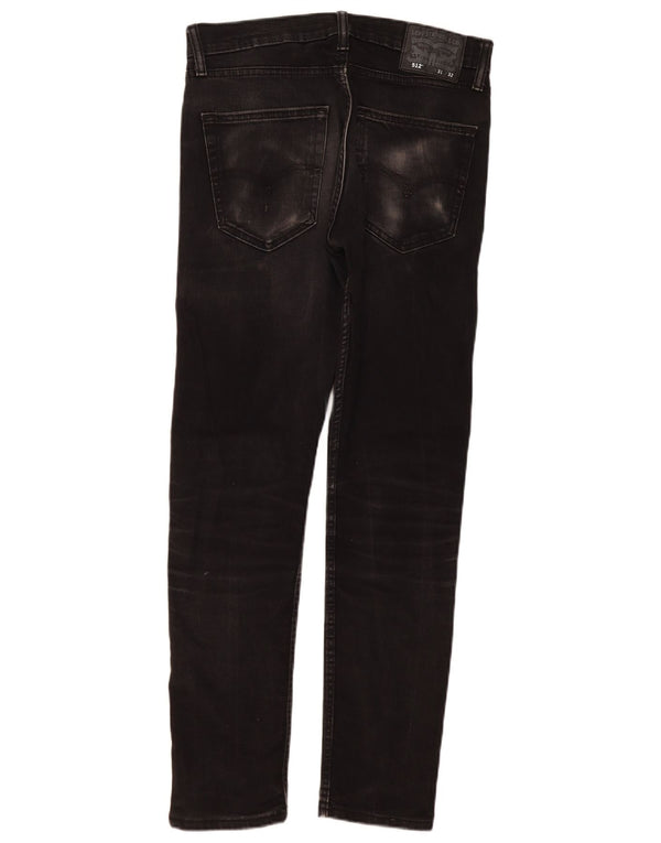 Jeans Levi's da uomo slim affusolati W31 L32 cotone nero