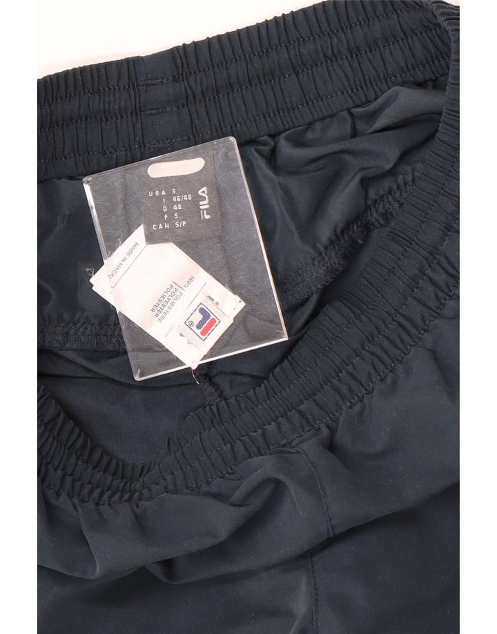 FILA Pantaloni da tuta Capri con grafica da uomo piccoli in poliestere blu navy