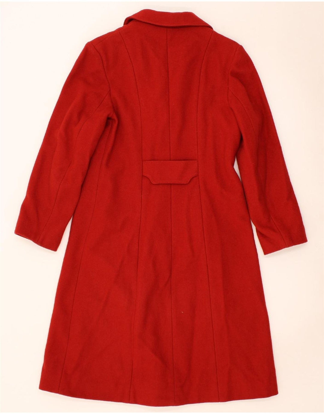 VINTAGE Womens Overcoat UK 14 Medium Red Vintage Vintage and Second-Hand Vintage from Messina Hembry 