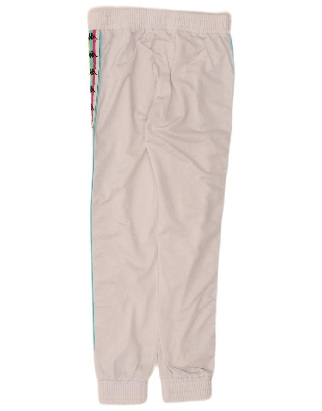 Pantaloni da tuta con grafica Kappa da uomo Joggers piccoli bianchi