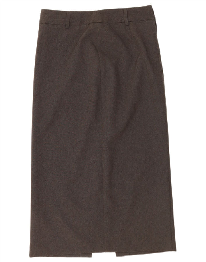 Gonna dritta midi da donna Benetton IT 40 Small W26 Poliestere grigio