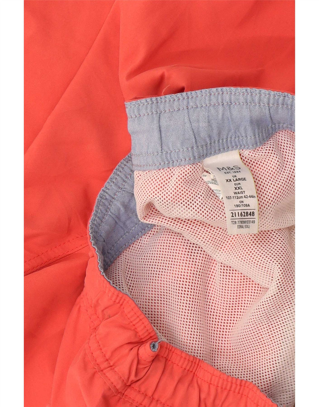 Pantaloncini da bagno da uomo Marks & Spencer 2XL cotone arancione
