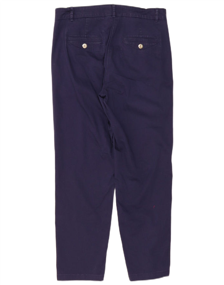Pantaloni chino da donna Marks & Spencer UK 12 medi W32 L28 Blu navy