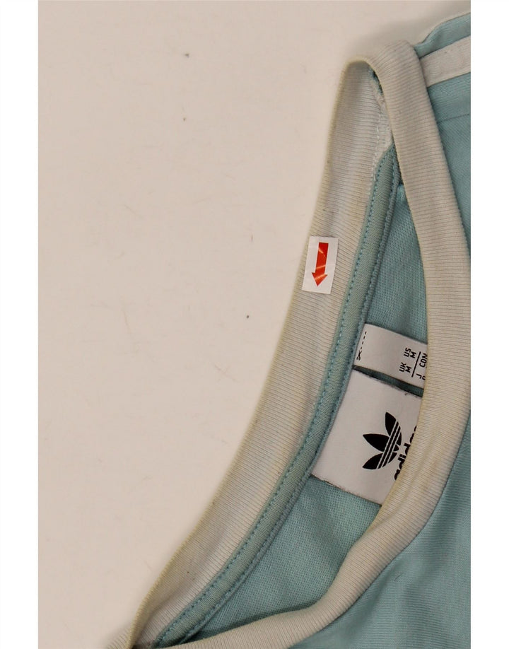 T-shirt da uomo ADIDAS Top blu medio in cotone