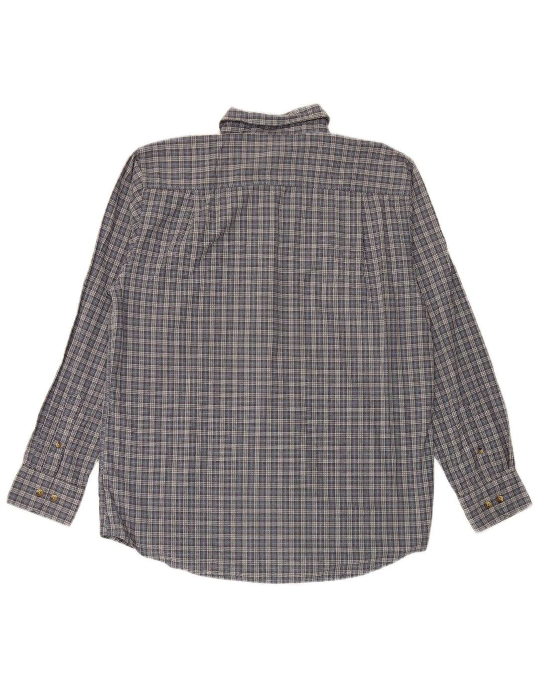 DOCKERS Camicia da uomo in cotone a quadri blu medio