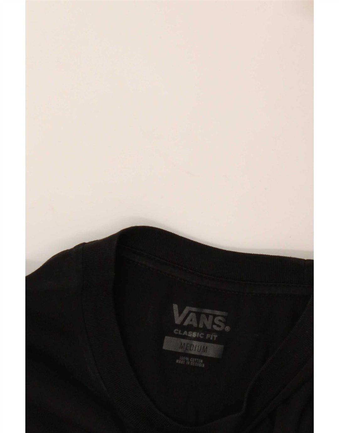 T-shirt da uomo Vans Classic Fit, vestibilità media, cotone nero