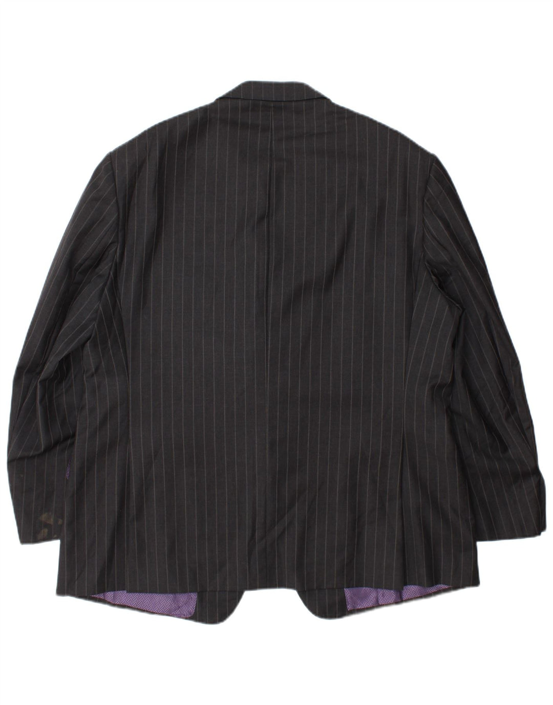 Giacca blazer a 2 bottoni da uomo Marks & Spencer UK 44 XL lana gessata grigia