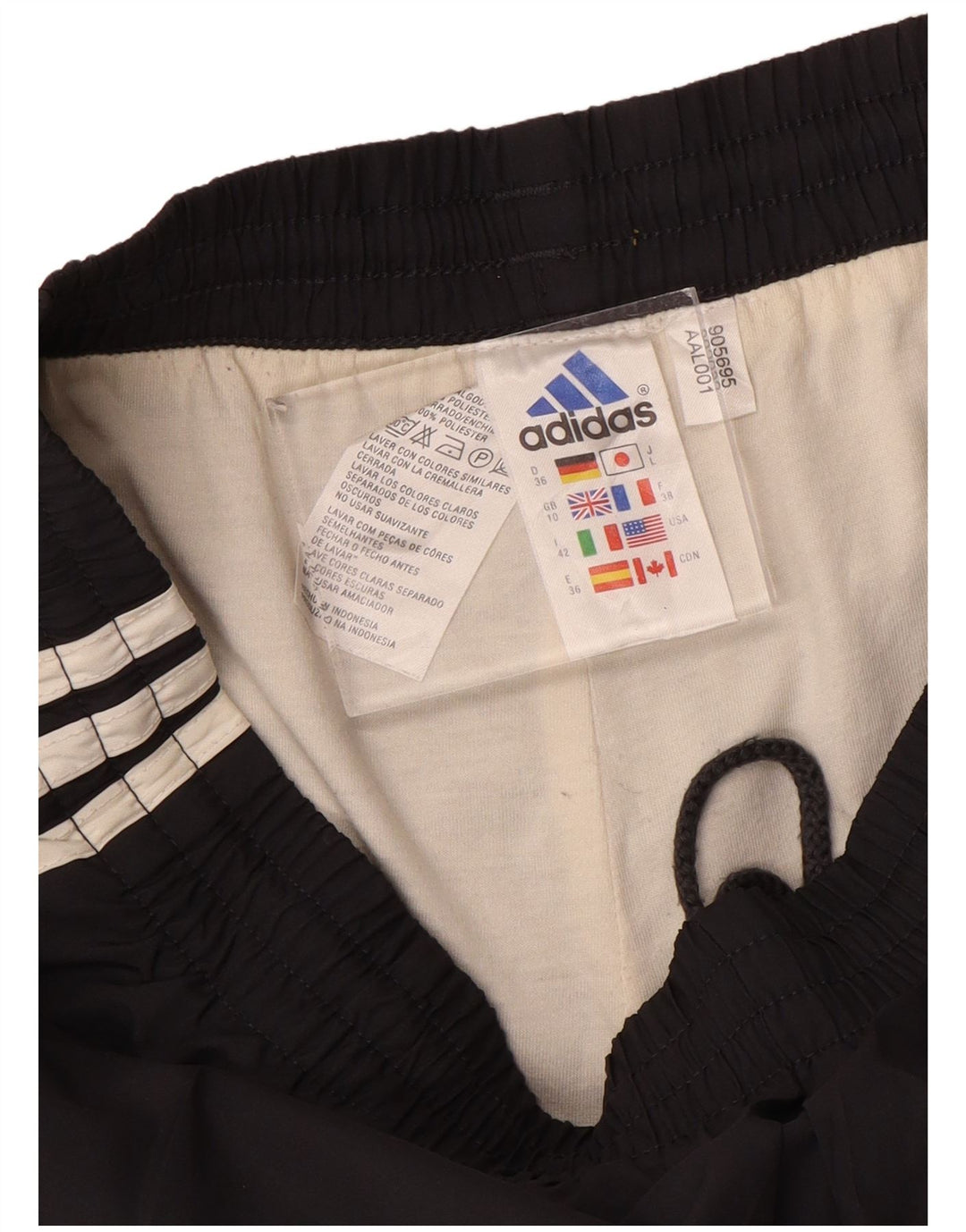 Pantaloncini sportivi Adidas da donna UK 10 piccoli poliestere nero