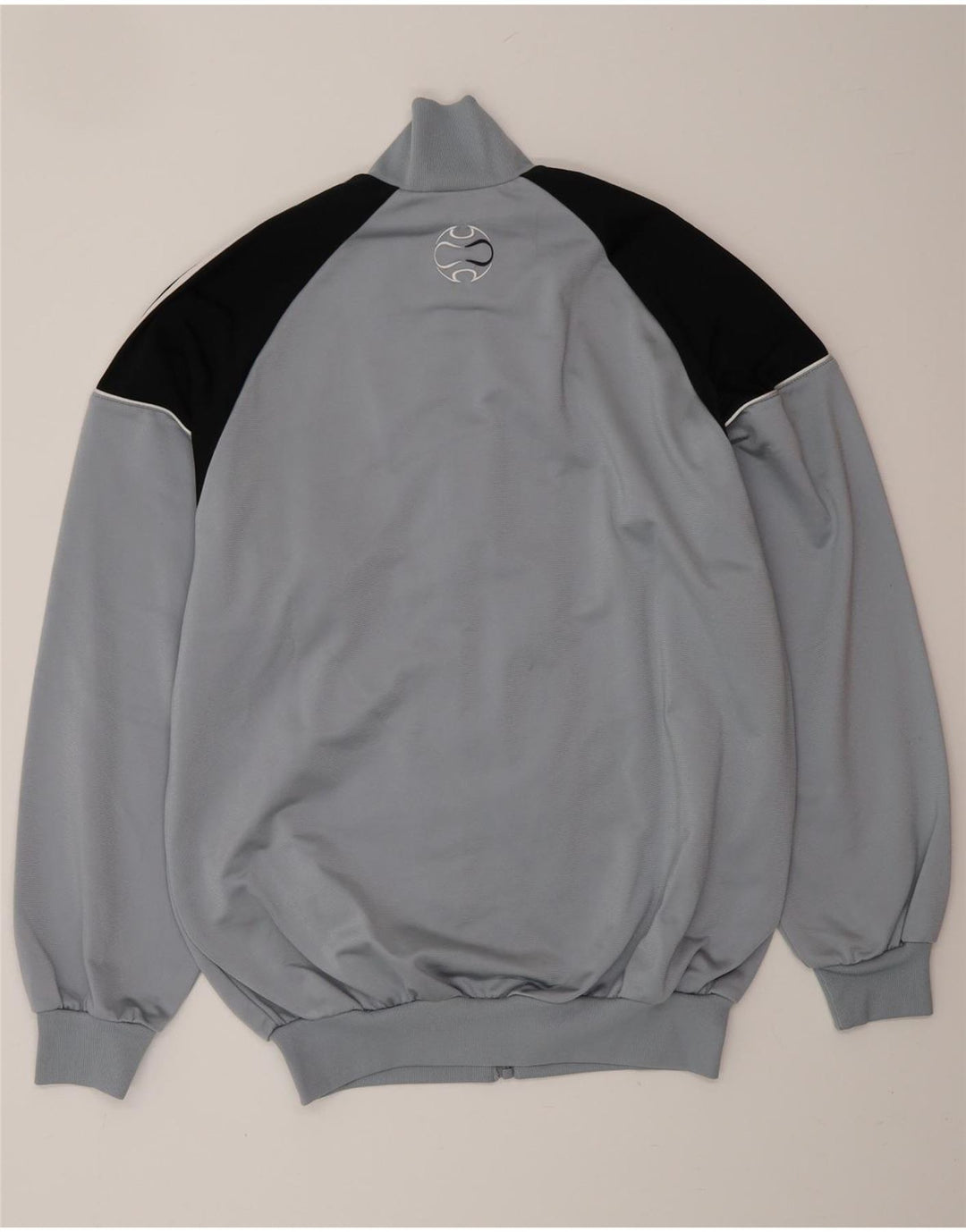 ADIDAS Giacca da tuta da uomo vestibilità ampia UK 36/38 Small Blue Colourblock