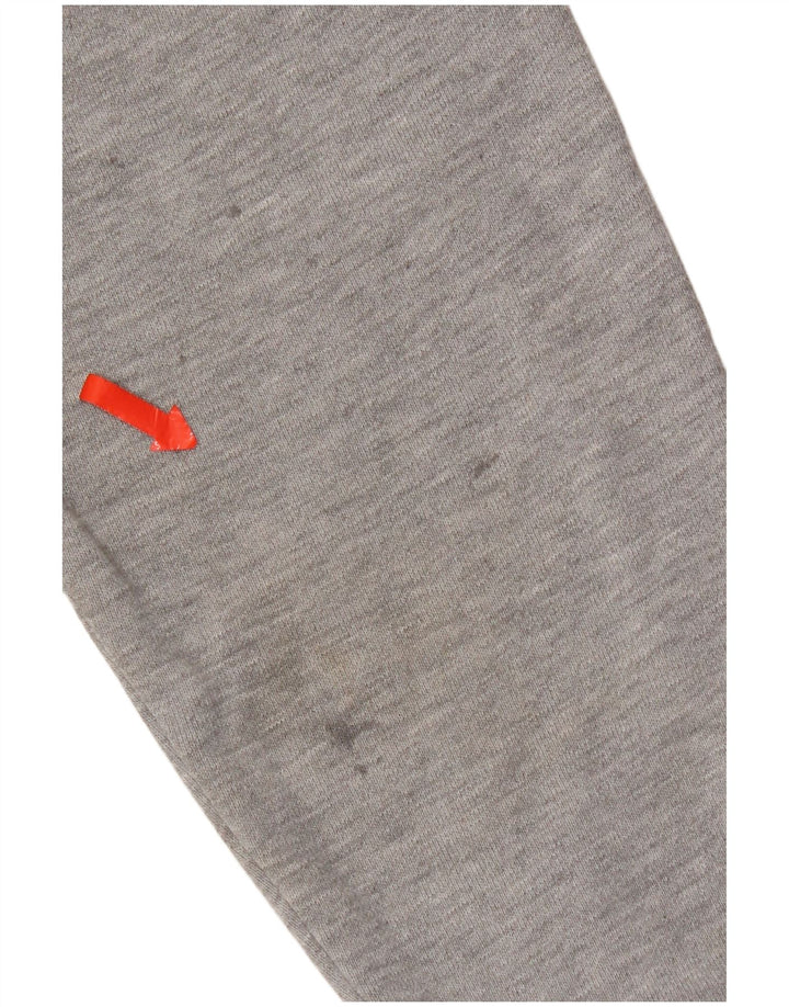 Felpa oversize con grafica da donna Superdry, maglione UK 16, grande cotone grigio