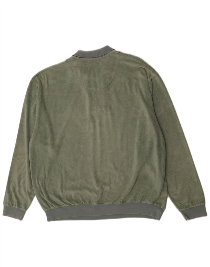 Top Catamarano Uomo Manica Lunga 2XL Cotone Verde