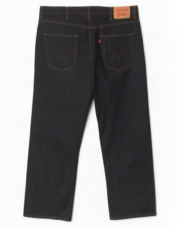 Levi's Uomo 569 Jeans dritti vestibilità ampia W38 L32 Cotone grigio