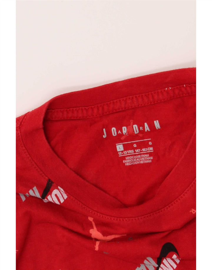 T-shirt grafica regolare Jordan da ragazzo, 12-13 anni, grande, rossa