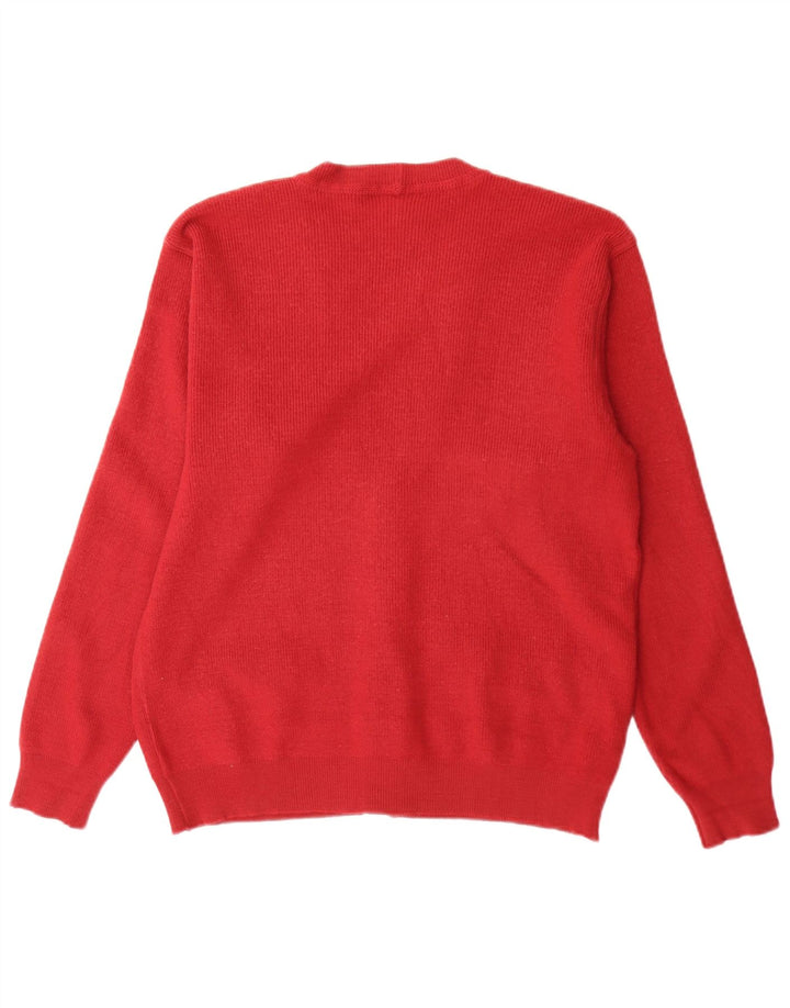 Maglione cardigan da uomo Navigare rosso medio