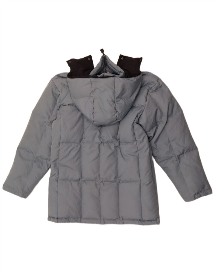 Giacca imbottita con cappuccio da uomo Asics UK 36 piccola blu poliestere