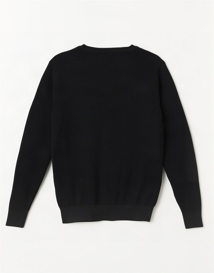 Maglione girocollo da uomo Zara piccolo in cotone verde