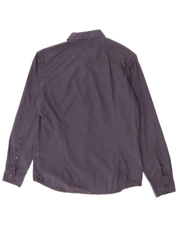 Camicia slim fit da uomo Hugo Boss grande blu navy