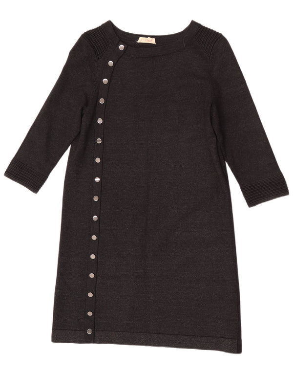 Abito maglione da donna con maniche a 3/4 Phase Eight UK 10 Piccolo in viscosa nera