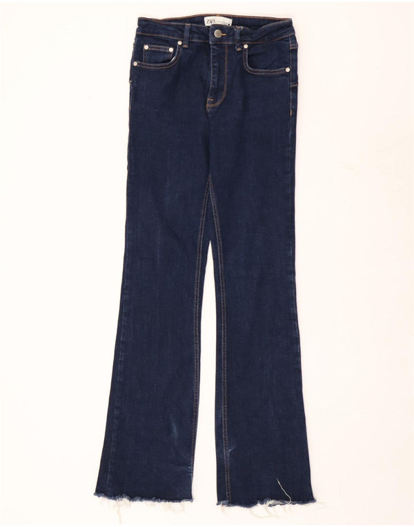 Jeans svasati da donna Zara EU 38 Small W28 L33 cotone blu