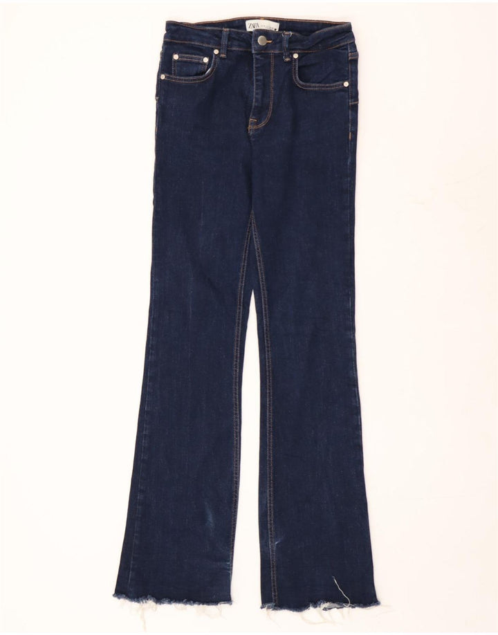 Jeans svasati da donna Zara EU 38 Small W28 L33 cotone blu