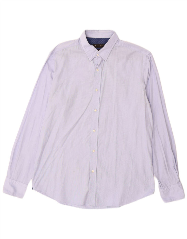 Camicia Uomo Massimo Dutti Large Blu Cotone
