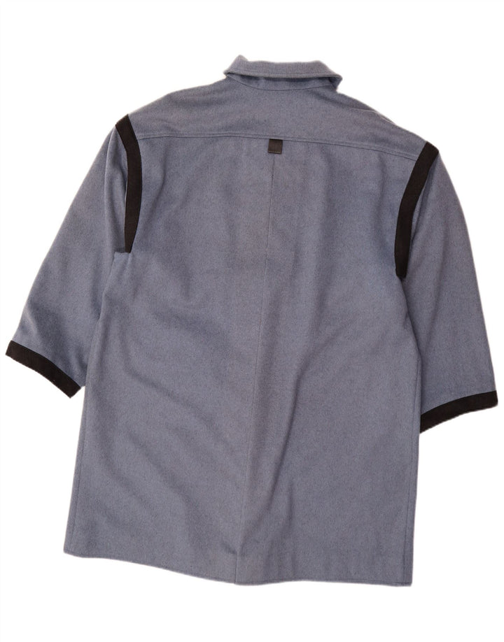 PENNY BLACK Womens Overcoat UK 18 XL Blue Colourblock