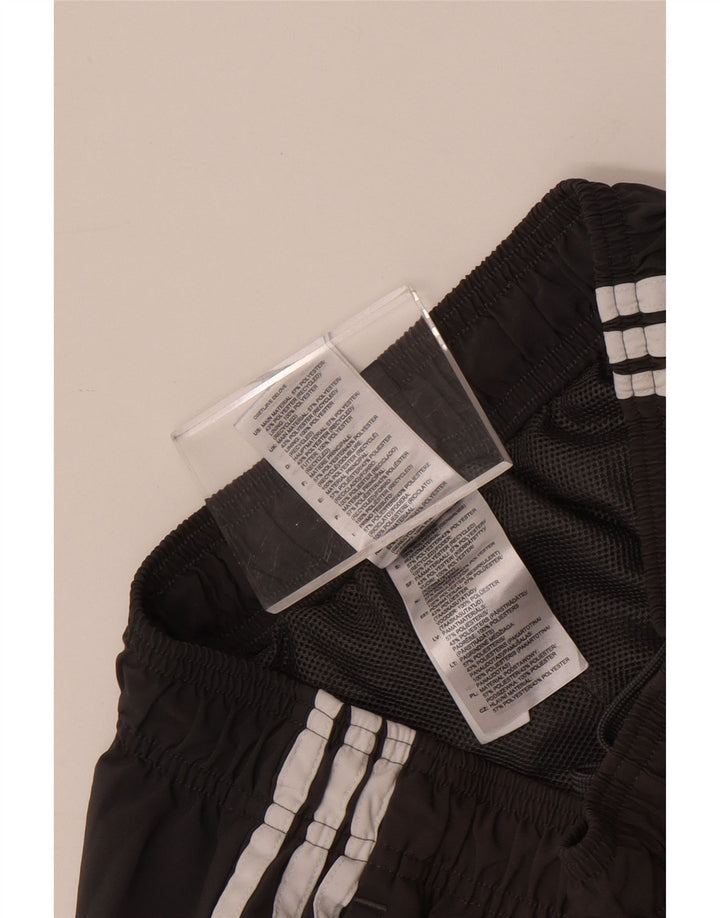 Pantaloncini sportivi da uomo Adidas piccoli in poliestere grigio