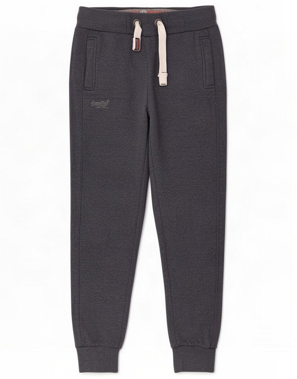 Superdry Womens Tracksuit Trousers Joggers UK 14 Medium Grey Cotton