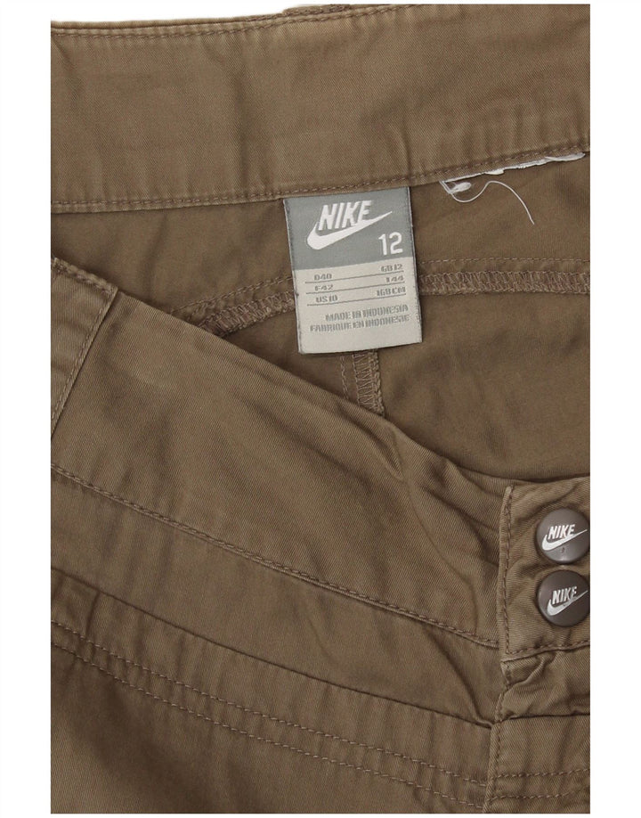 Bermuda da donna Nike UK 12 Medium W30 L12 Cachi