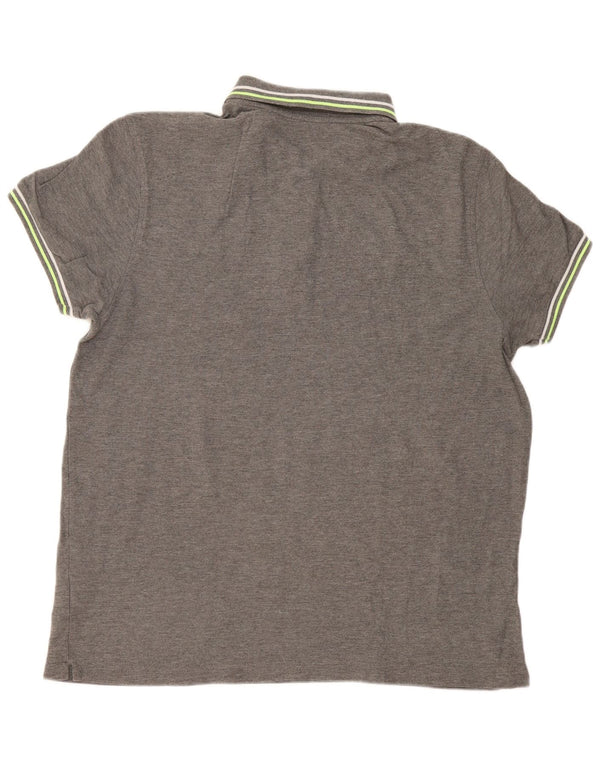 Polo da uomo Lotto 2XL in cotone grigio