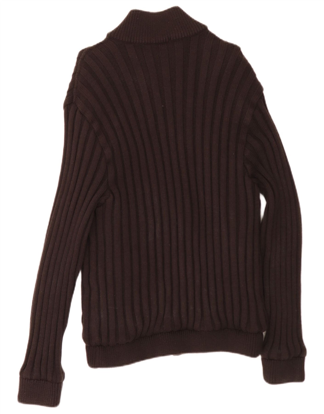 Maglione cardigan con zip intera da uomo Amerigo Vespucci Marrone medio