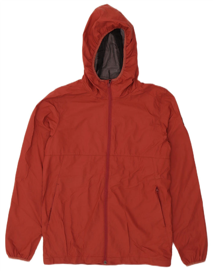 Giacca antipioggia Quiksilver da uomo con vestibilità regolare con cappuccio UK 36 XS poliestere rosso