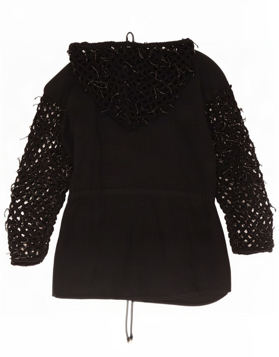 Top cardigan con cappuccio lungo oversize da donna Di Bari EU 40 medio nero