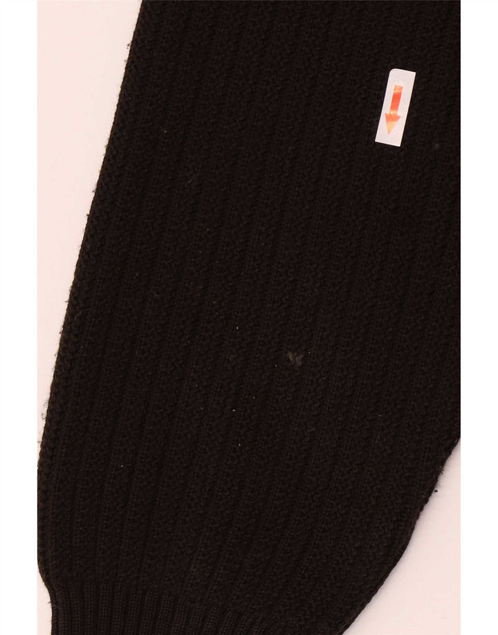 Maglione cardigan in pelle scamosciata da uomo Malagrida grande in pelle marrone