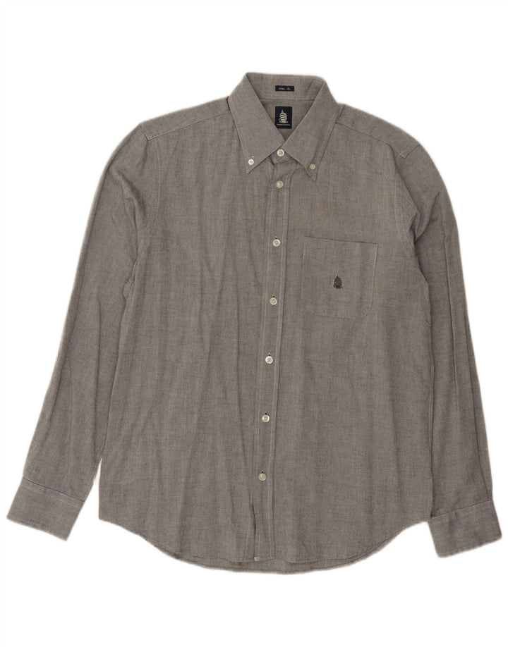 Camicia da uomo slim fit Marina Yachting taglia 40 grigio medio