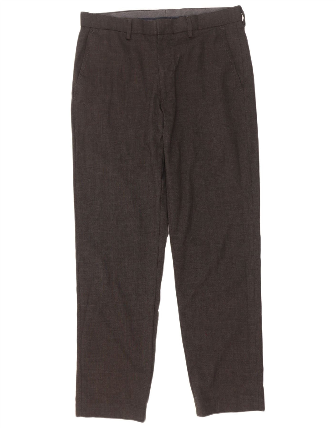Pantaloni da abito vestibilità regolare da uomo Marks & Spencer W32 L31 lana grigia