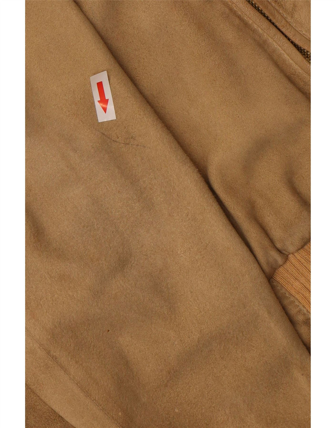 Bomber vintage da uomo in pelle scamosciata IT 52 XL in cotone marrone