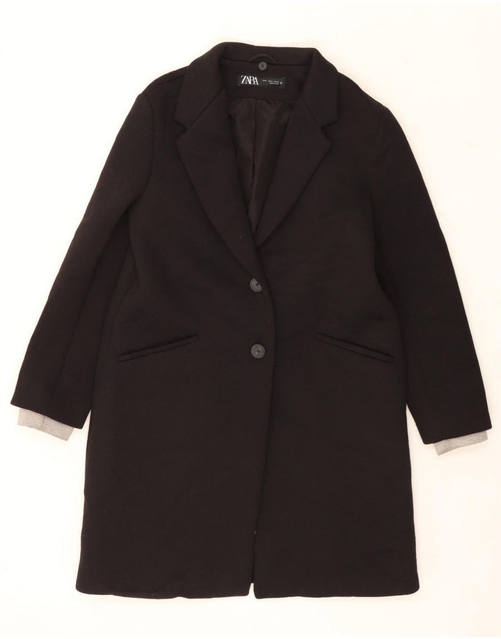 Cappotto da donna Zara UK 14 poliestere nero medio