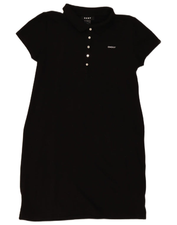 Abito polo da donna Dkny UK 14 grande cotone nero